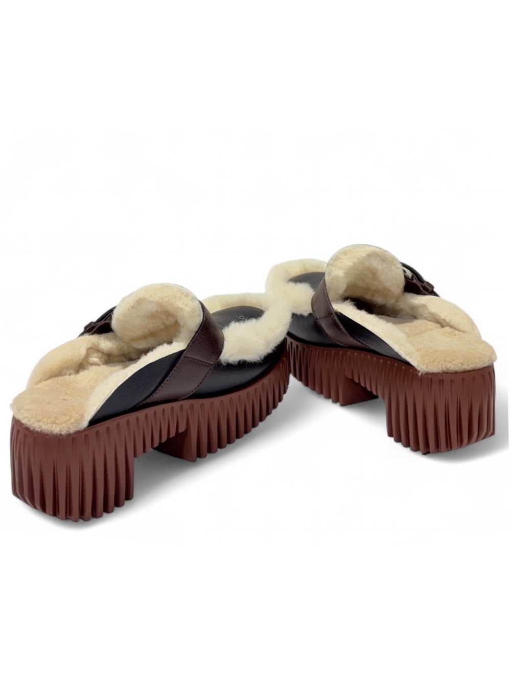 PLIA AMBER OREO heeled mules - Picture 4 of 7
